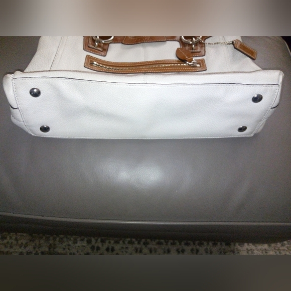 Coach Penelope Leather Top Handle Satchel Shoulder Bag w Ruffle Trim F14682 - Picture 11 of 14